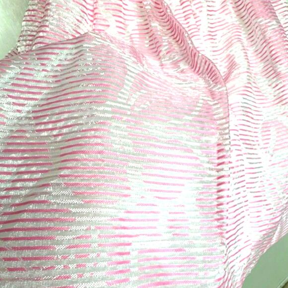 LILLY PULITZER KAILEY PINK & WHITE FLORAL CHIFFON HALTER DRESS SIZE 2 ROSY POSIE - Picture 14 of 14